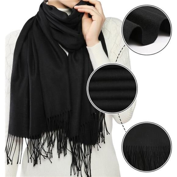 Women's Scarf Pashmina Shawls and Wraps for Evening Dress Bridesmaid - Picture 4 of 7